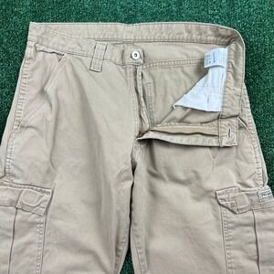Wrangler Cargo Pants Mens 32x30" Khaki Brown 70LEWGR Workwear Canvas Straight